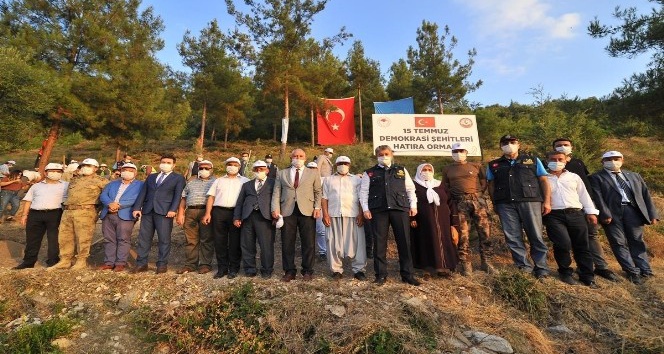 15 Temmuz Demokrasi Şehitleri Hatıra Ormanı’na 200 fidan dikildi
