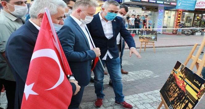 İHA’nın 15 Temmuz fotoğraf sergisi Bucak’ta açıldı