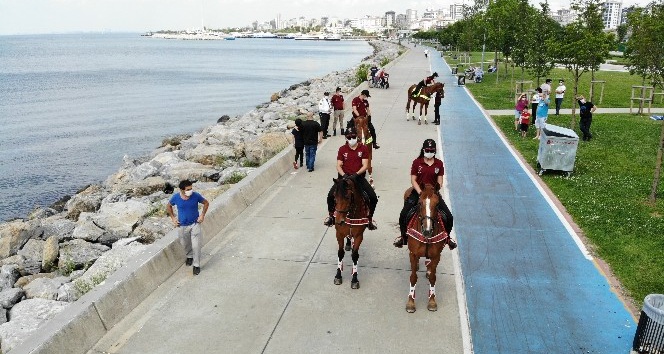 Bostancı Sahili atlı devriyeye emanet