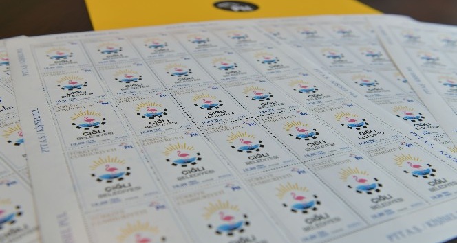 Çiğli Belediyesinden belediye logolu pul