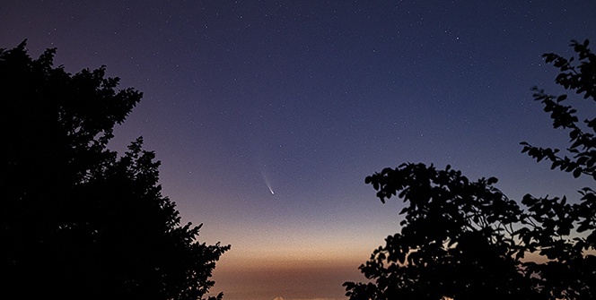 Kuyruklu yıldızın hayran bırakan görüntüleri