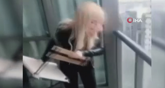 Kanada'da 45. kattan sandalye fırlatan kıza 2 bin dolar para cezası