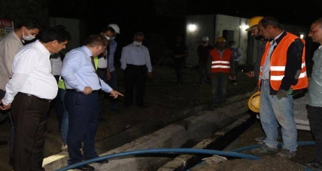 Vali Sarıibrahim, Tuz Terapi Merkezi Projesini yerinde inceledi