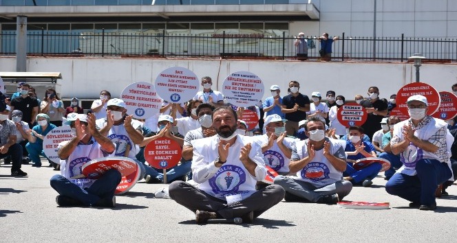 Döner sermaye sistemini protesto ettiler, oturma eylemi başlattılar