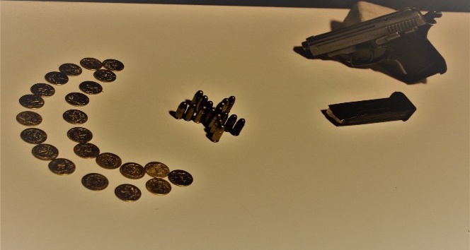 Kırıkkale’de 23 adet altın sikke ele geçirildi