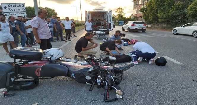 Samsun’da motosiklet kazası: 2 yaralı