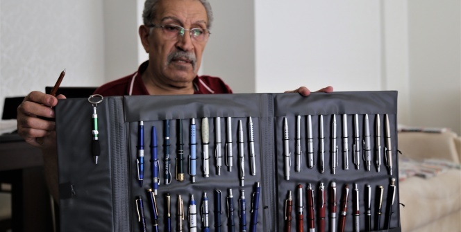 Elazığ'da 19 bin adetlik kalem koleksiyonu