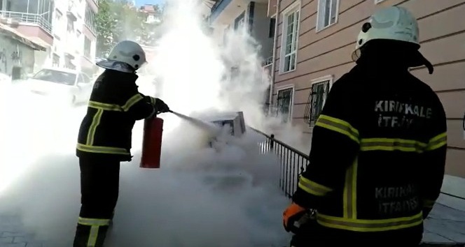 Trafoda çıkan yangın korkuttu