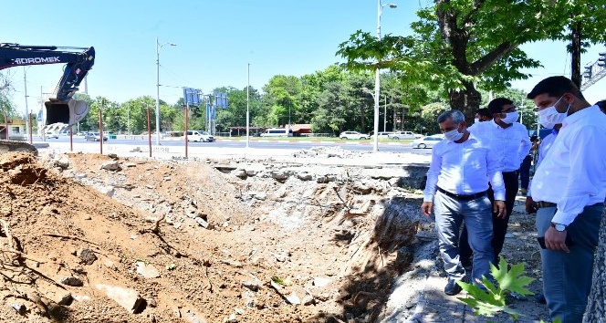 Yeşilyurt Belediyesi yeni hizmet binasının kazı çalışmaları başladı