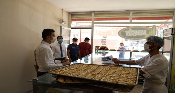 Kaymakam Kırçuval’dan korona denetimi