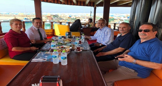 Türk Havacılık Uzay Sanayi ve Roketsan üst düzey yöneticilerinden Başkan Yanmaz’a ziyaret
