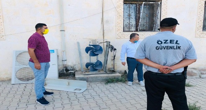 Kızıltepe’de hırsızlar caminin klima motorunu çalıp hurdaya sattı