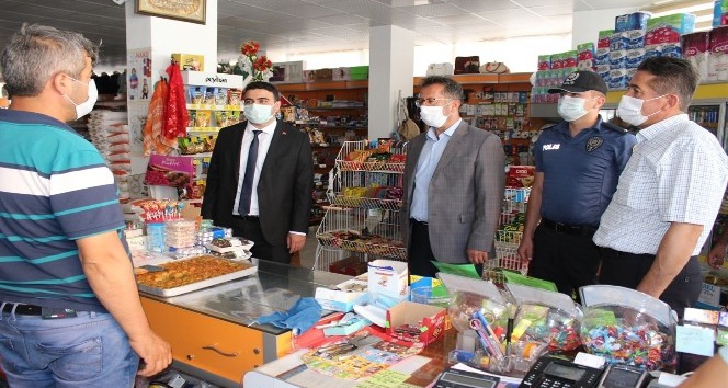 Sarıveliler’de korona virüs denetimleri