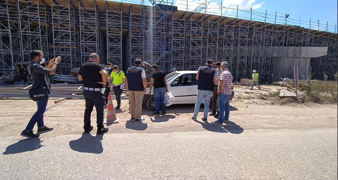 Kuzey Marmara otoyolu inşaat alanında şüpheli araç paniği