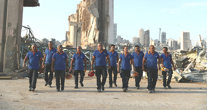 Türk ekipleri, Beyrut Limanı&#039;ndaki çalışmalarını sonlandırdı