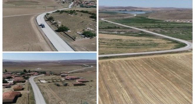 Kırşehir’de, Çiçekdağı- Baraklı-Akbıyık ile Gölcük-Konurkale yol yapım çalışmaları tamamlandı