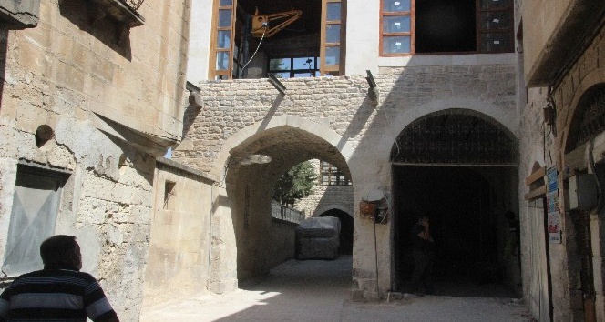 Sabunhane Canbolat Bey Hanı restorasyonu sürüyor