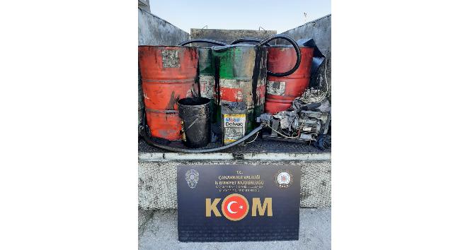 Çanakkale’de 2 bin 520 litre atık yağ ele geçirildi