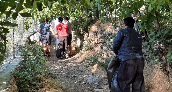 Mazıdağı’nda bisiklet grubundan örnek davranış