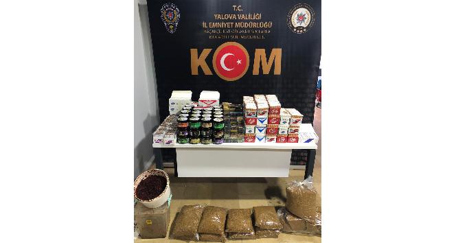 Yalova’da kaçak tütün operasyonu