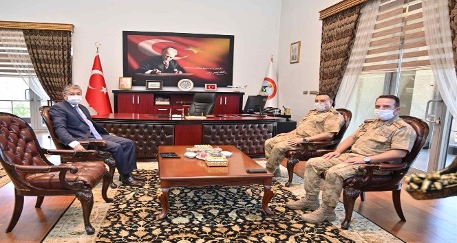 Tuğgeneral İbrahim Koyuer’den Vali Yılmaz’a ziyaret