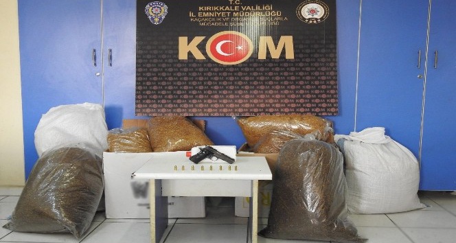 Kırıkkale’de 75 kilo kaçak tütün ele geçirildi