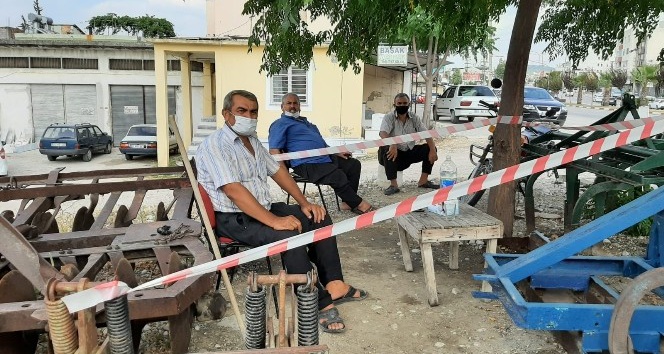 Esnaftan şeritli korona virüs tedbiri