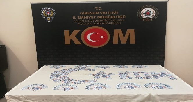 Giresun’da 199 adet sahte 100 TL ile 1 adet sahte 100 dolar ele geçirildi