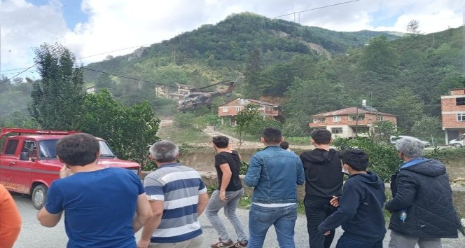 Yağlıdere’de hamile kadının imdadına ambulans helikopter yetişti