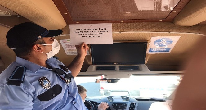 Servis araçları denetlendi