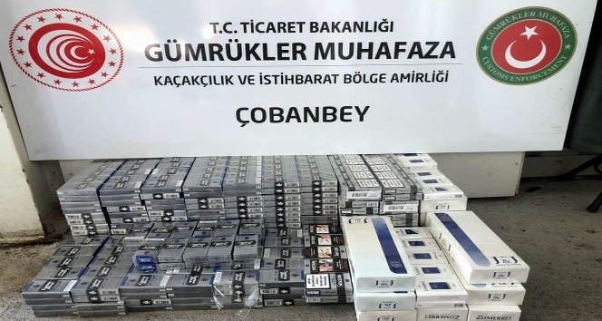 Bin 240  paket kaçak sigara ele geçirildi