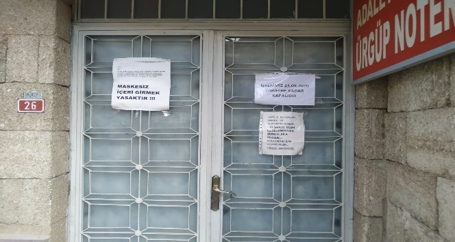 Personelin testi pozitif çıktı, noterlik karantinaya alındı