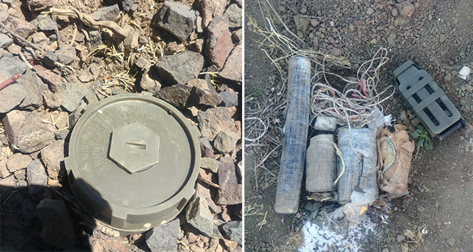 Hakurk’ta PKK’ya ait EYP düzeneği ve antipersonel mayını ele geçirildi