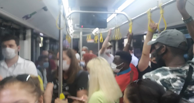 Otobüste 'fazla yolcu' gerginliği: Yolcular önce şoförle sonra birbirleriyle tartıştı