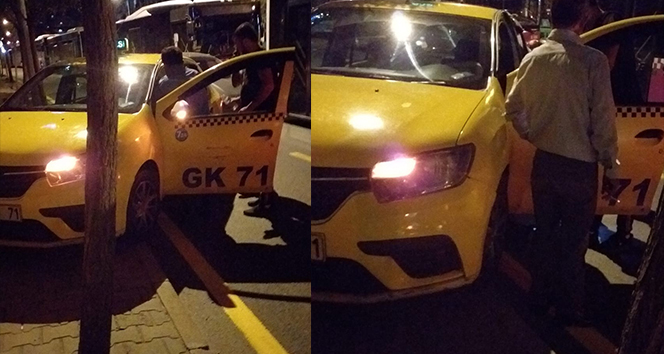 Direksiyon hakimiyetini kaybeden taksi sürücüsü duvara çarparak durabildi : 1 yaralı