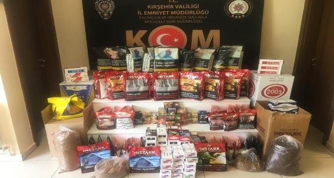 Kırşehir’de satışa hazır kaçak tütün ele geçirildi