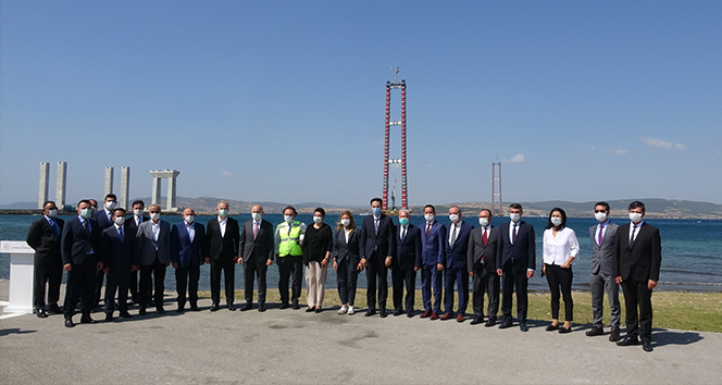 Bakan Karaismailoglu 318 Metre Yuksekten 1915 Canakkale Koprusunu Inceledi Bakan Karaismailoglu 318 Metre Yuksekten 1915 Canakkale Koprusunu Inceledi