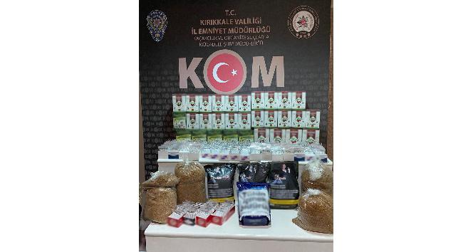 Kırıkkale’de kaçak tütün ve çay ele geçirildi