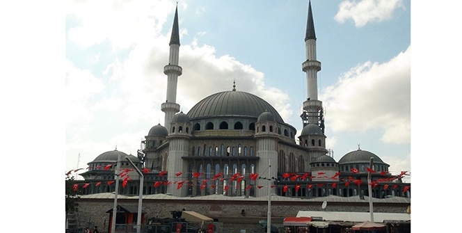 Taksim Camii’nin son hali havadan görüntülendi