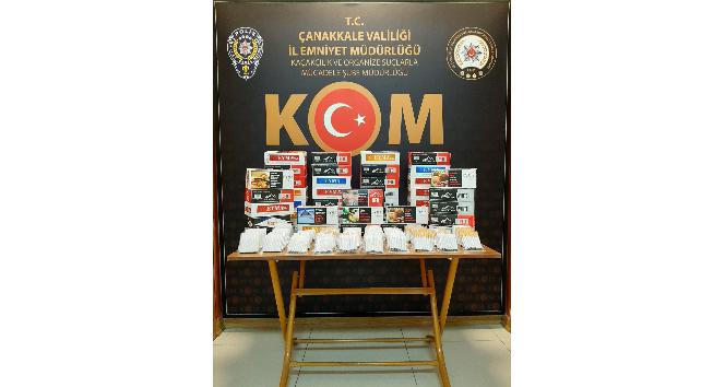 Çanakkale’de kaçak sigara operasyonu