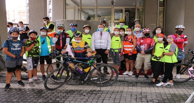 Başkan Tutuk bisikletçilerle pedal bastı