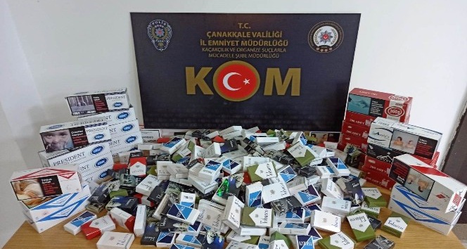 Çanakkale’de kaçak tütün operasyonu
