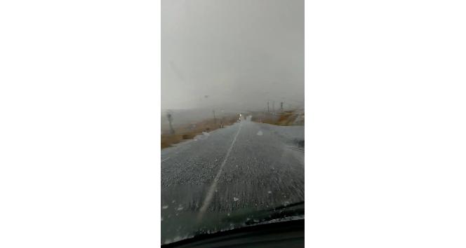 Ardahan’da dolu yağışı etkili oldu