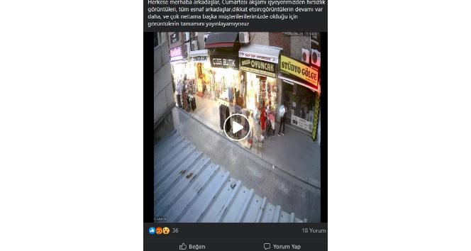 Hırsızlık anı sosyal medyada paylaşılınca pişman olup teslim ettiler