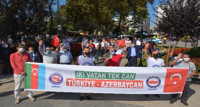 Sinop’tan Azerbaycan’a destek
