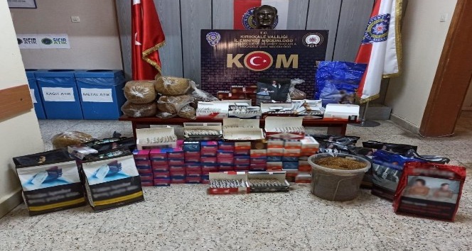 Kırıkkale’de iki farklı kaçakçılık operasyonu