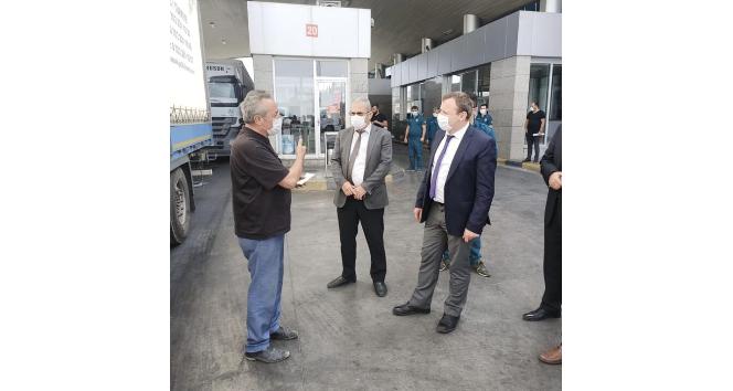 Kaymakam Görmüş Dilucu Gümrük kapısını denetledi