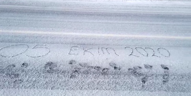 Ardahan'a mevsimin ilk karı yağdı!