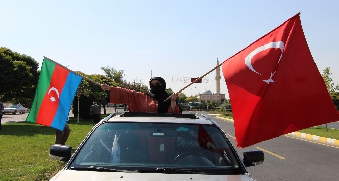 Nevşehir’de Azerbaycan’a destek konvoyu düzenlendi