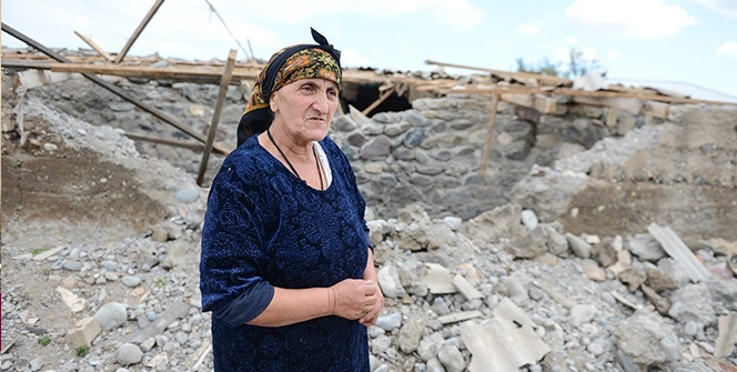 Ermenistan’ın saldırdığı Terter’deki köyler ilk defa görüntülendi
